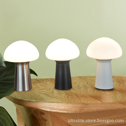 Decoration minimalist portable wireless mushroom led night light
